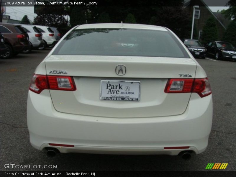 Premium White Pearl / Ebony 2009 Acura TSX Sedan