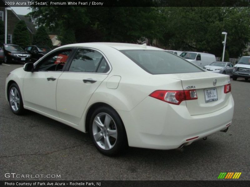 Premium White Pearl / Ebony 2009 Acura TSX Sedan