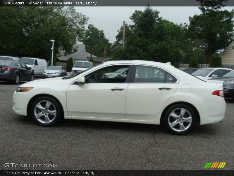 Premium White Pearl / Ebony 2009 Acura TSX Sedan