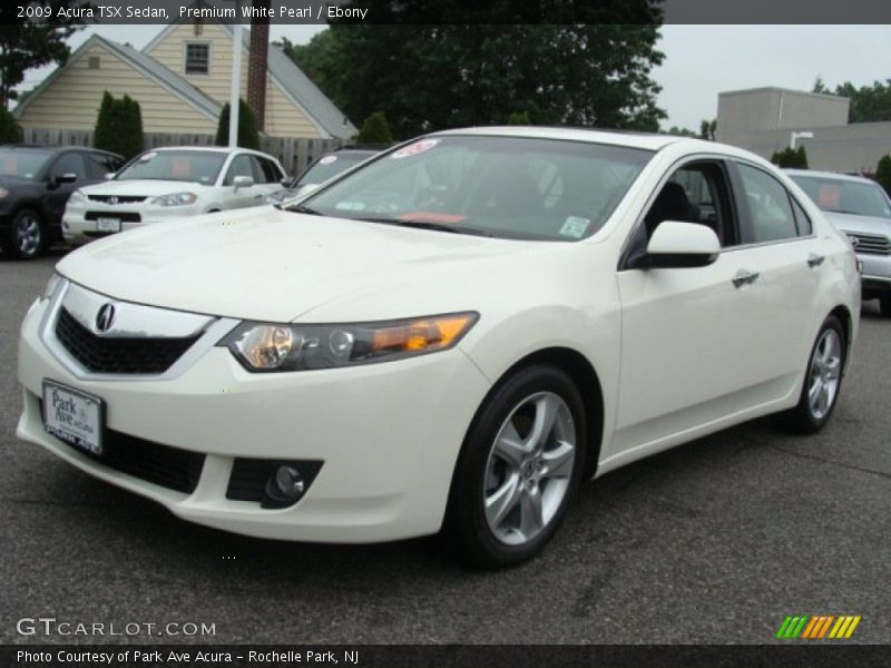 Premium White Pearl / Ebony 2009 Acura TSX Sedan