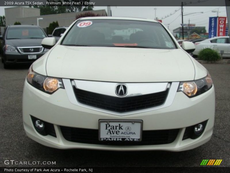 Premium White Pearl / Ebony 2009 Acura TSX Sedan