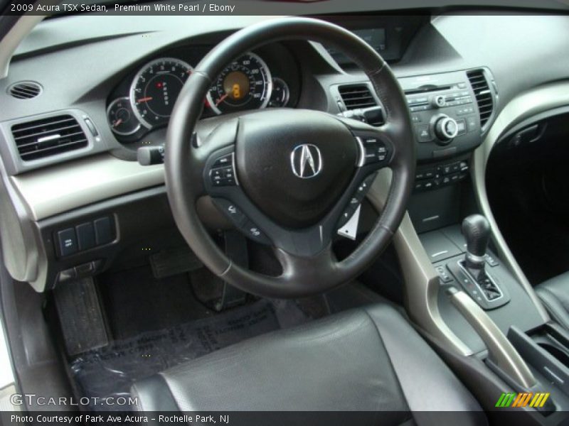 Premium White Pearl / Ebony 2009 Acura TSX Sedan