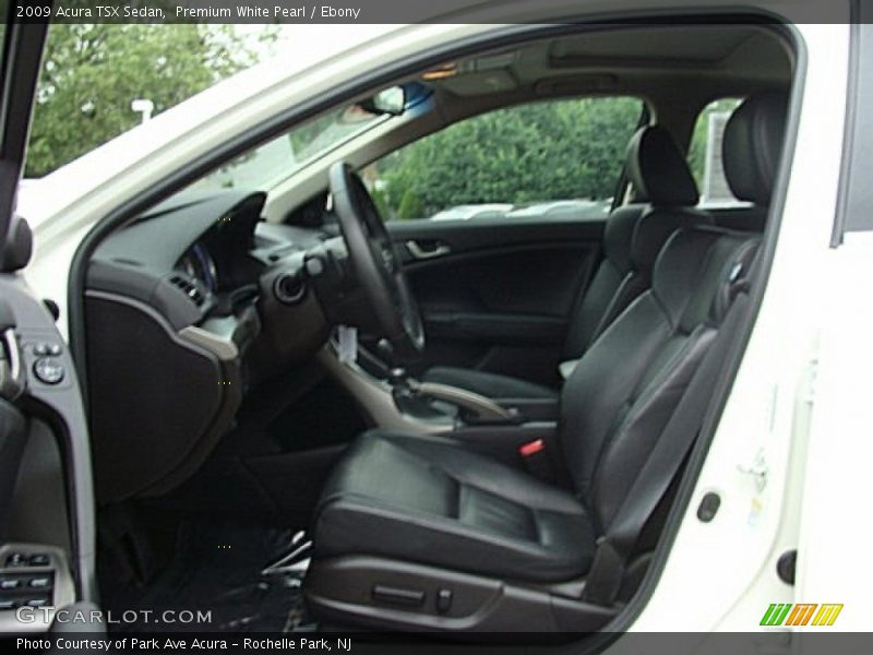 Premium White Pearl / Ebony 2009 Acura TSX Sedan