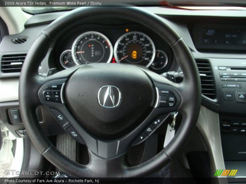 Premium White Pearl / Ebony 2009 Acura TSX Sedan