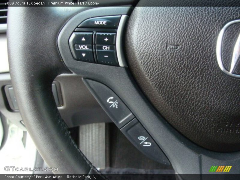 Premium White Pearl / Ebony 2009 Acura TSX Sedan