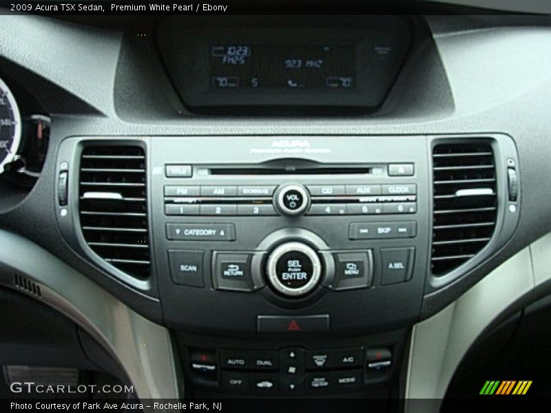 Premium White Pearl / Ebony 2009 Acura TSX Sedan