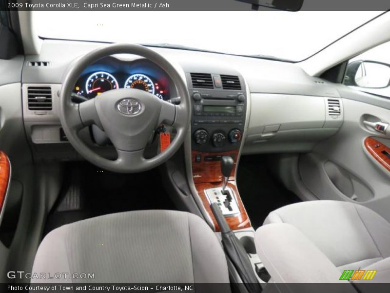 Capri Sea Green Metallic / Ash 2009 Toyota Corolla XLE