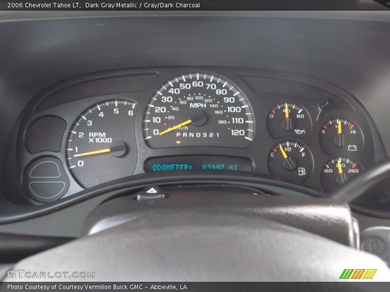 Dark Gray Metallic / Gray/Dark Charcoal 2006 Chevrolet Tahoe LT