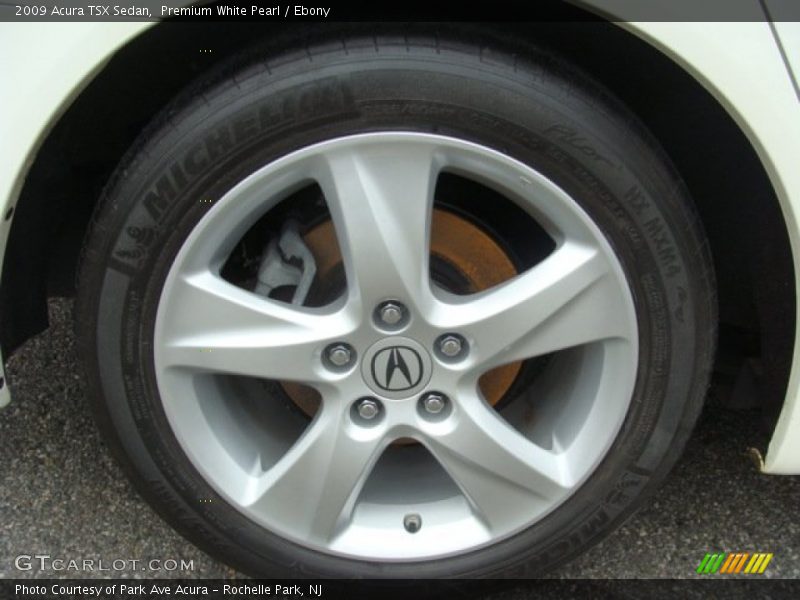 Premium White Pearl / Ebony 2009 Acura TSX Sedan