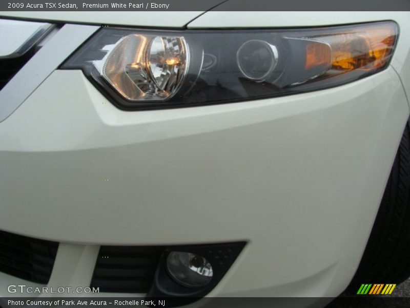 Premium White Pearl / Ebony 2009 Acura TSX Sedan