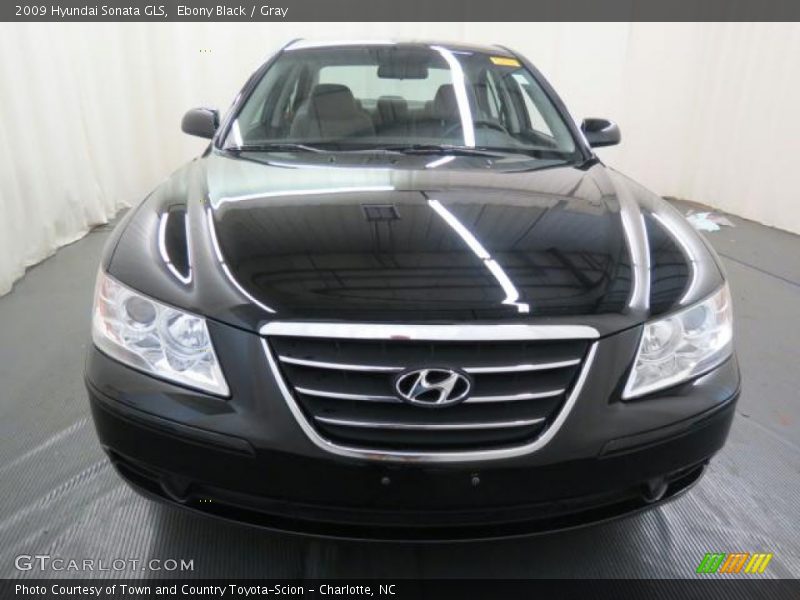 Ebony Black / Gray 2009 Hyundai Sonata GLS