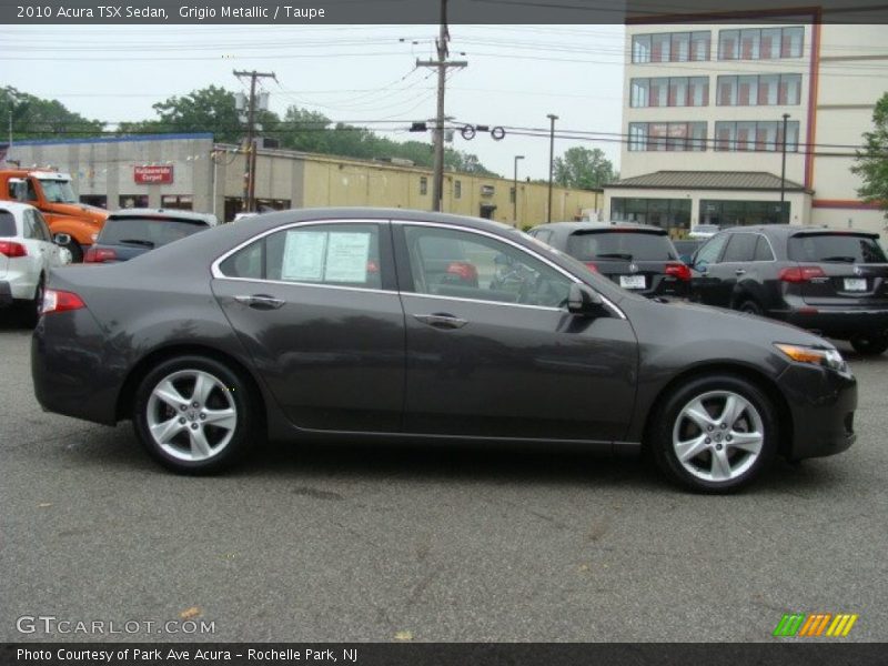 Grigio Metallic / Taupe 2010 Acura TSX Sedan