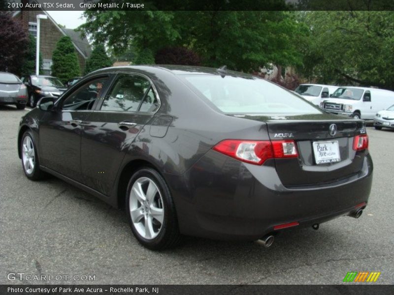 Grigio Metallic / Taupe 2010 Acura TSX Sedan