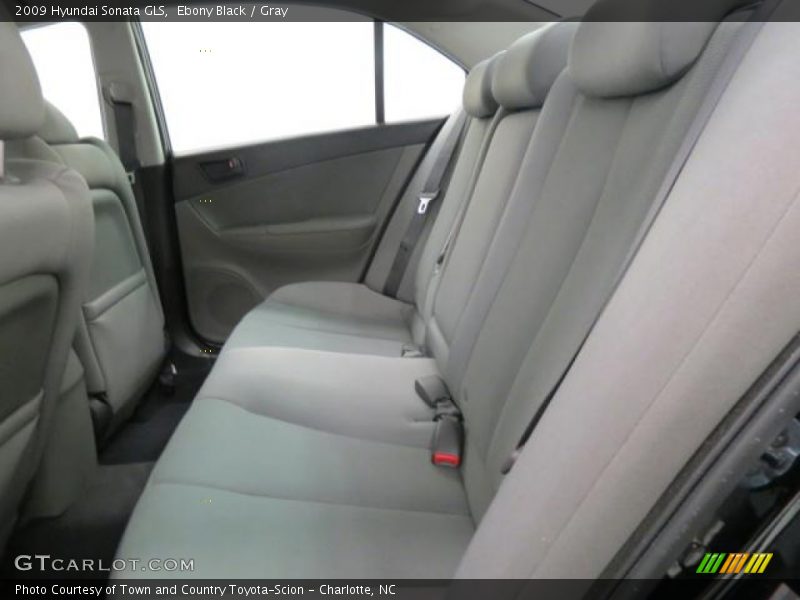 Ebony Black / Gray 2009 Hyundai Sonata GLS