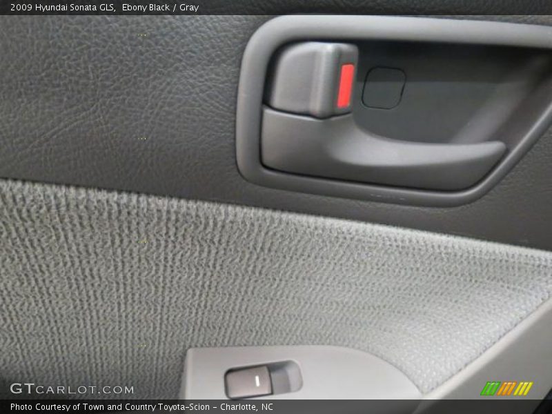 Ebony Black / Gray 2009 Hyundai Sonata GLS