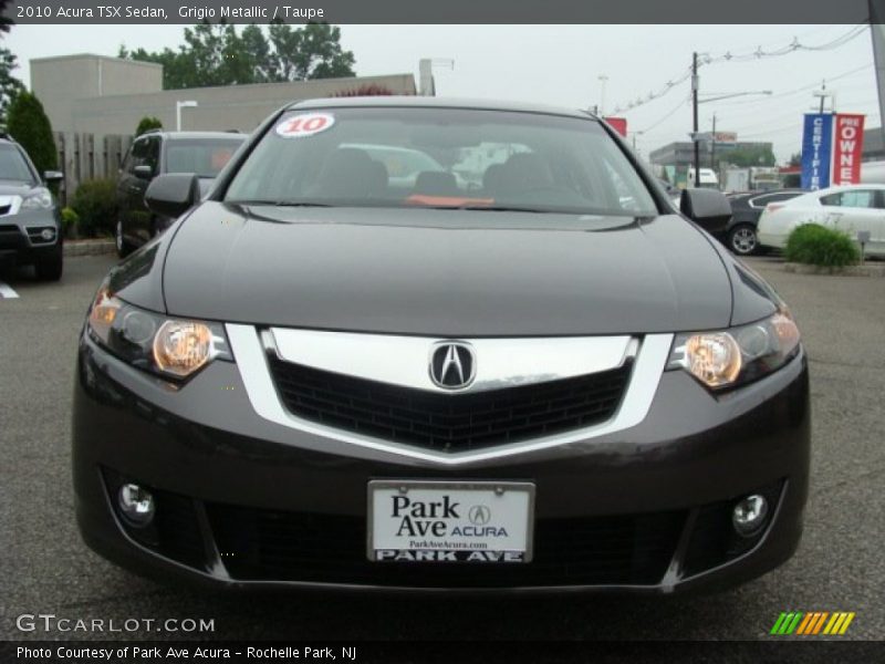 Grigio Metallic / Taupe 2010 Acura TSX Sedan
