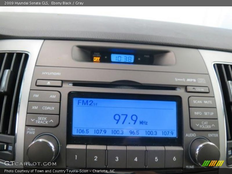 Ebony Black / Gray 2009 Hyundai Sonata GLS