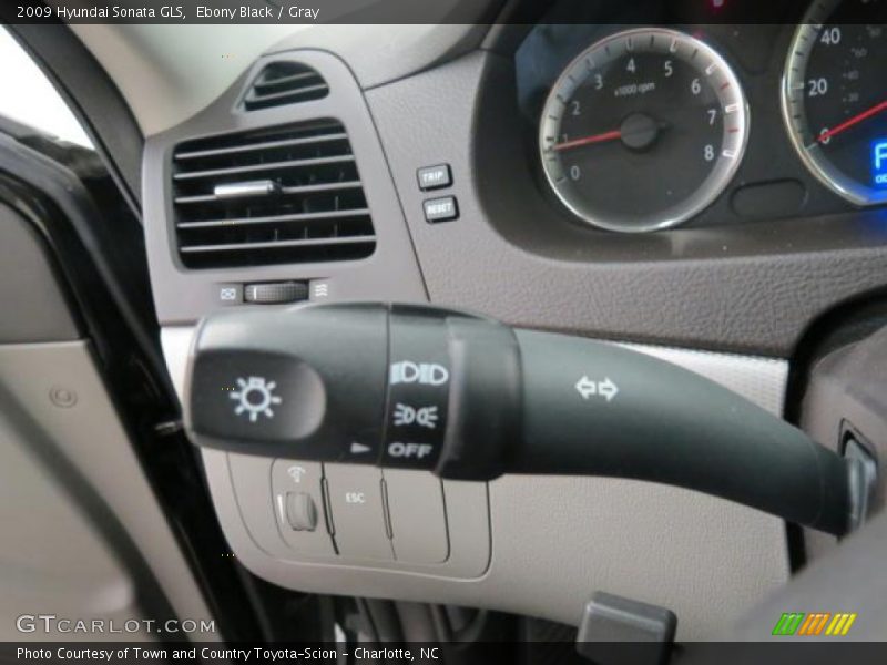 Ebony Black / Gray 2009 Hyundai Sonata GLS