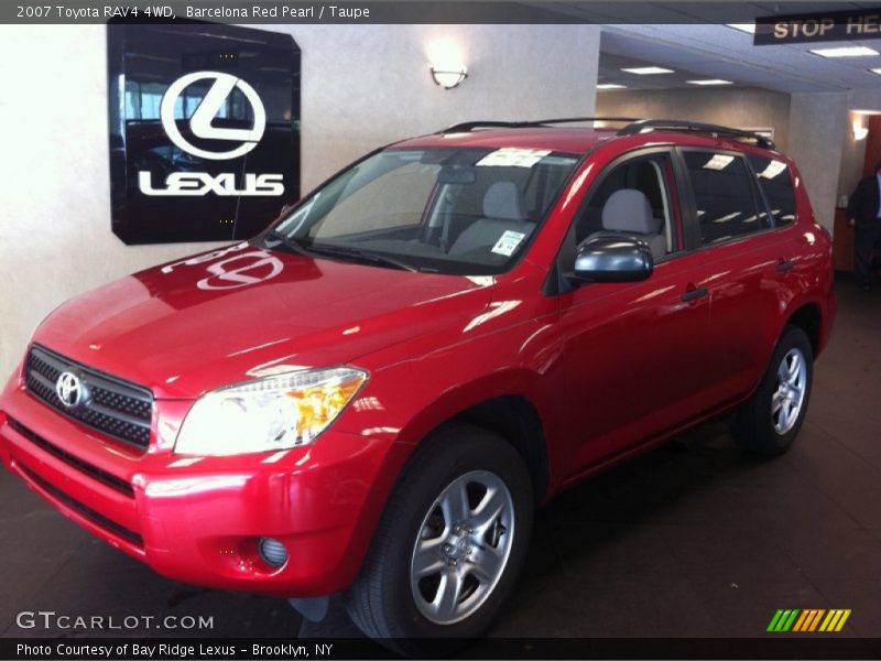 Barcelona Red Pearl / Taupe 2007 Toyota RAV4 4WD