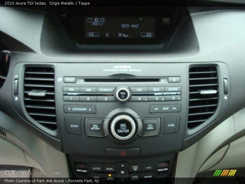 Grigio Metallic / Taupe 2010 Acura TSX Sedan