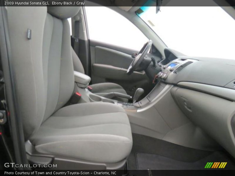 Ebony Black / Gray 2009 Hyundai Sonata GLS