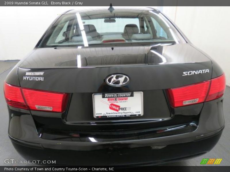 Ebony Black / Gray 2009 Hyundai Sonata GLS
