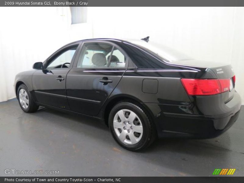 Ebony Black / Gray 2009 Hyundai Sonata GLS
