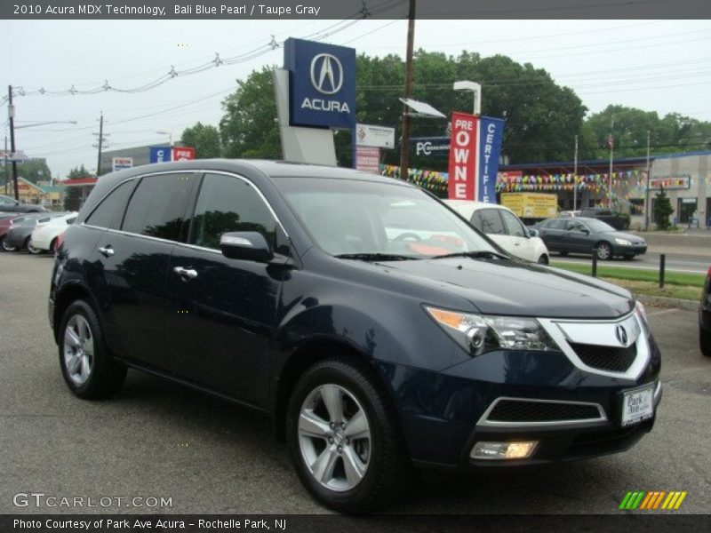 Bali Blue Pearl / Taupe Gray 2010 Acura MDX Technology