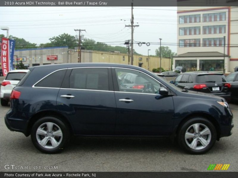 Bali Blue Pearl / Taupe Gray 2010 Acura MDX Technology