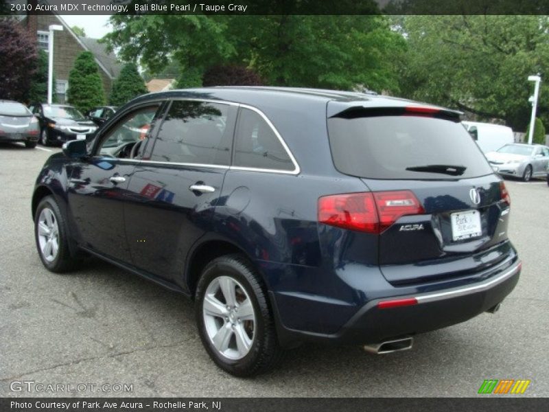 Bali Blue Pearl / Taupe Gray 2010 Acura MDX Technology