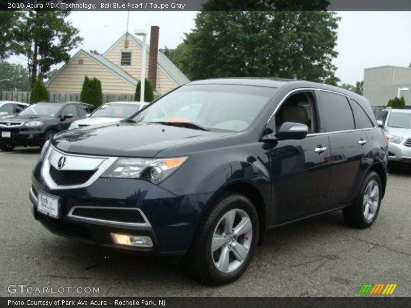Bali Blue Pearl / Taupe Gray 2010 Acura MDX Technology