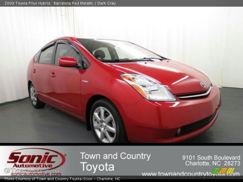 Barcelona Red Metallic / Dark Gray 2009 Toyota Prius Hybrid