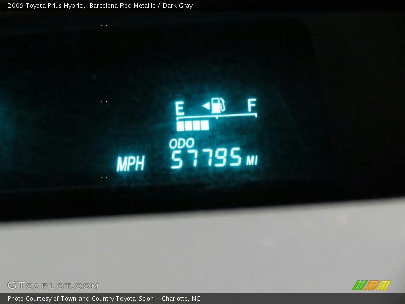 Barcelona Red Metallic / Dark Gray 2009 Toyota Prius Hybrid