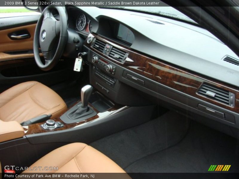 Black Sapphire Metallic / Saddle Brown Dakota Leather 2009 BMW 3 Series 328xi Sedan