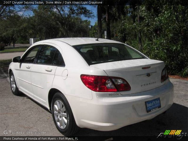 Stone White / Dark Khaki/Light Graystone 2007 Chrysler Sebring Sedan