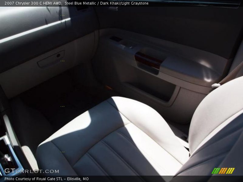 Steel Blue Metallic / Dark Khaki/Light Graystone 2007 Chrysler 300 C HEMI AWD