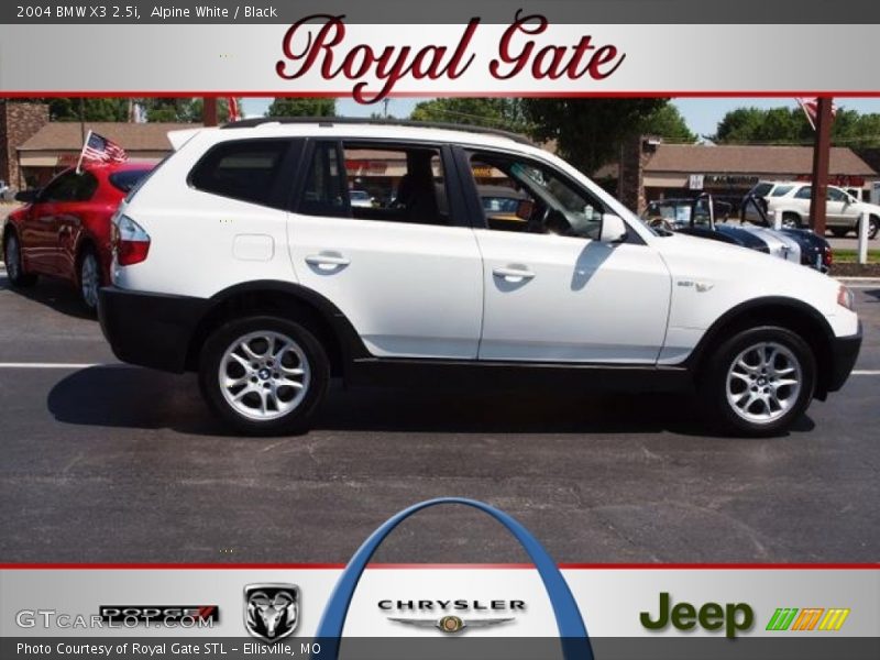 Alpine White / Black 2004 BMW X3 2.5i