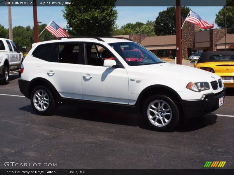 Alpine White / Black 2004 BMW X3 2.5i
