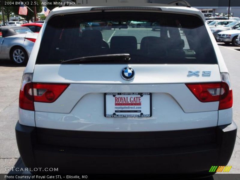 Alpine White / Black 2004 BMW X3 2.5i