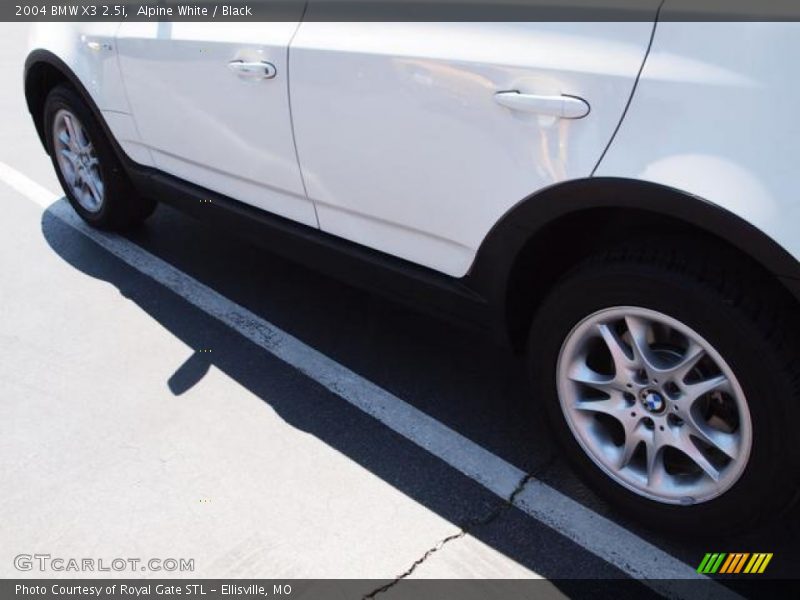 Alpine White / Black 2004 BMW X3 2.5i