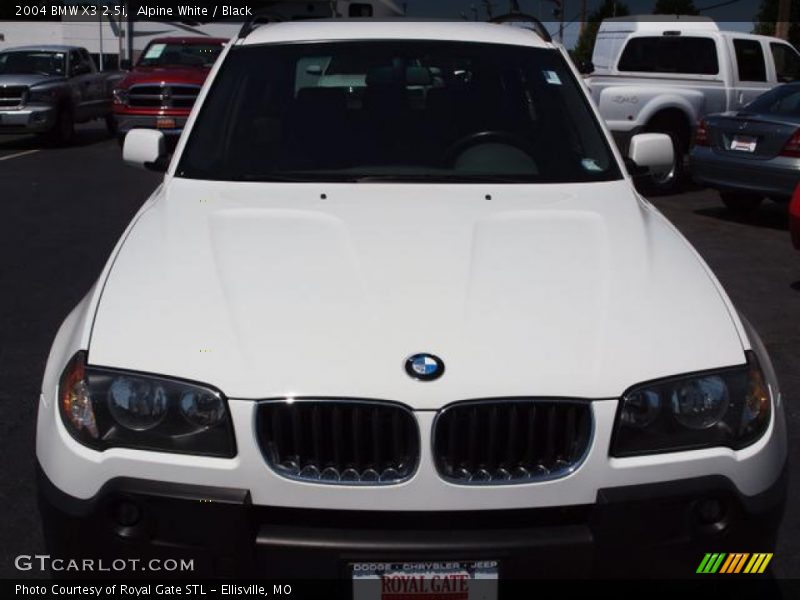 Alpine White / Black 2004 BMW X3 2.5i