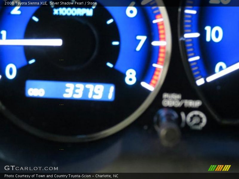 Silver Shadow Pearl / Stone 2008 Toyota Sienna XLE