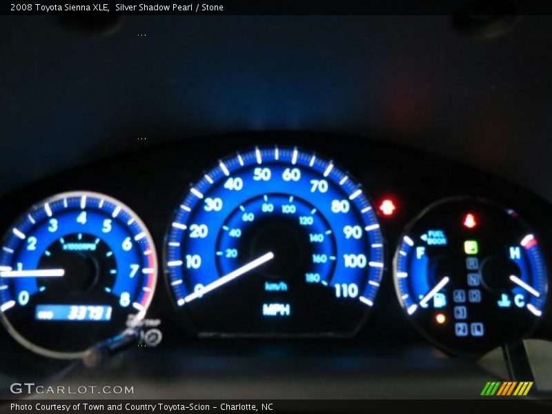 Silver Shadow Pearl / Stone 2008 Toyota Sienna XLE