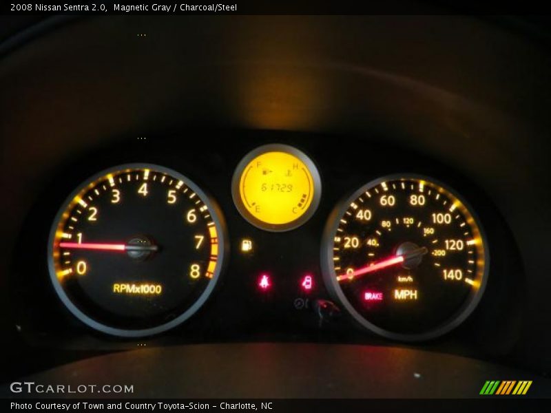 Magnetic Gray / Charcoal/Steel 2008 Nissan Sentra 2.0