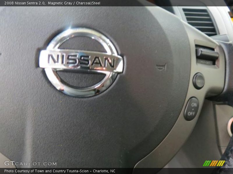 Magnetic Gray / Charcoal/Steel 2008 Nissan Sentra 2.0