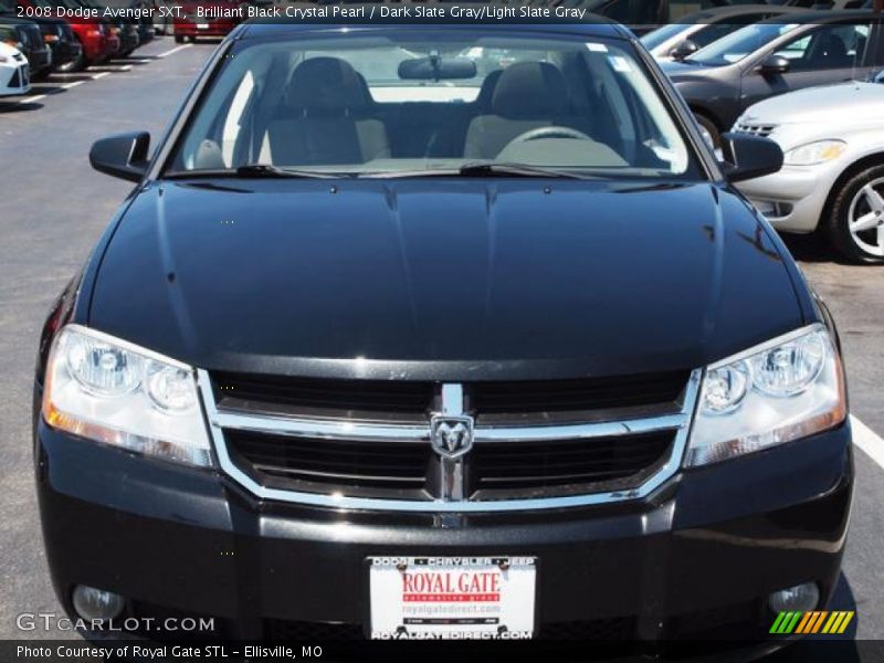 Brilliant Black Crystal Pearl / Dark Slate Gray/Light Slate Gray 2008 Dodge Avenger SXT