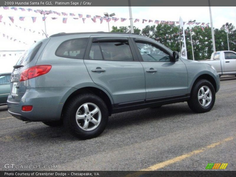 Platinum Sage / Gray 2009 Hyundai Santa Fe GLS