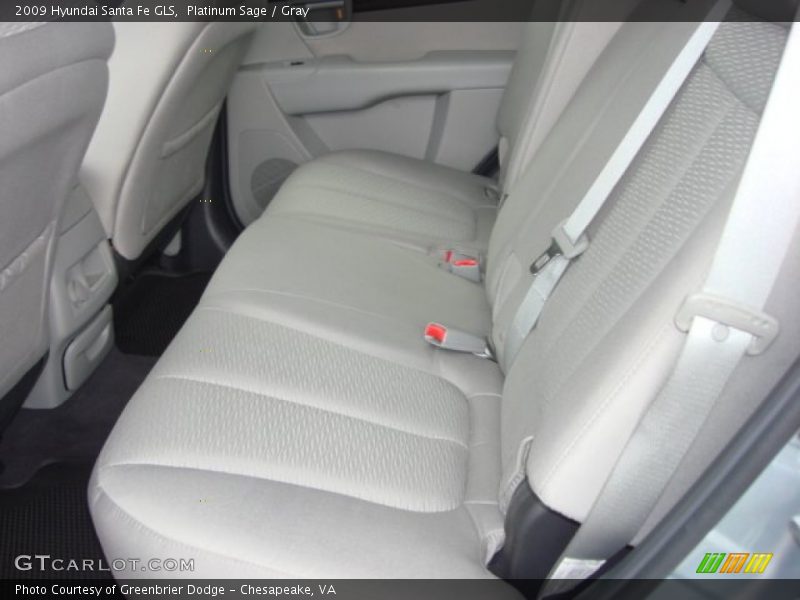 Platinum Sage / Gray 2009 Hyundai Santa Fe GLS