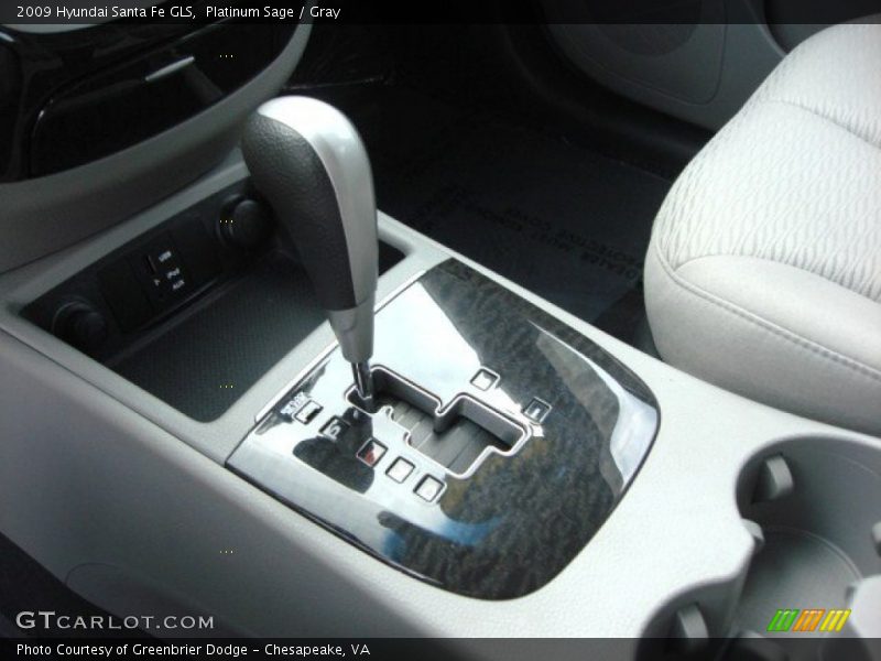 Platinum Sage / Gray 2009 Hyundai Santa Fe GLS