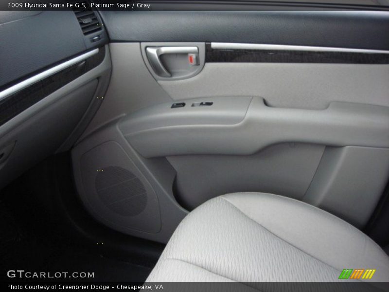 Platinum Sage / Gray 2009 Hyundai Santa Fe GLS
